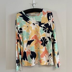 Hang Ten Women's Plus Size Comfy Long Sleeve Top -  SPF50 Quick Dry Size XXL